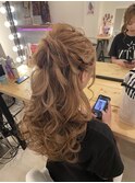 ハーフアップ
