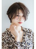 ロングバングマッシュショート