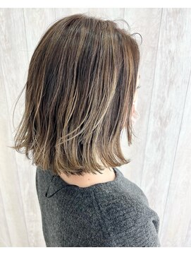 シエル 立川店(CIEL) 【CIEL原田】外ハネボブのバレイヤージュスタイル。