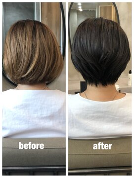 ソイルバイロミー(soil by ROMMY) 【首がスッキリ細く見える】劇的ショート/横浜髪質改善