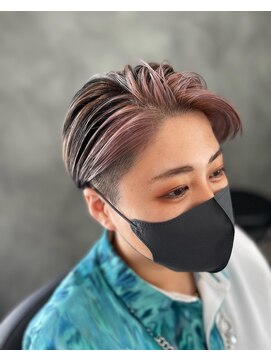 クラッチバイシオンアグリゲイト(CLUTCH by Zi-on aggregate) ピンクベージュ×フェイスフレーミング/ポイントブリーチ