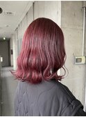 チェリーレッド10代20代ケアブリーチ暖色カラー