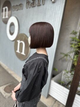 ノンヘアープラス(non hair +) 一手間かけずにストレートミニボブ