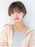 【Gallica】大人ショート/小顔カット/赤み消しグレージュ