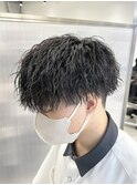 無造作 ツイストスパイラルパーマ