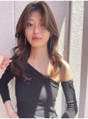 艶髪ロング/センターパート/韓国ヘア/髪質改善/清澄白河/錦糸町