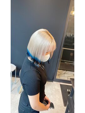 エンカウントバイマハロ 千葉(encount by mahalo) ホワイトベージュ×裾カラー