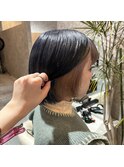 ブルーグレー×ベージュ