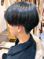 ヴァンクラウド 奈良店(VENT-CLOUD)&nbsp;20代30代メンズマッシュショート丸み黒髪透明感刈り上げ