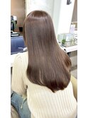 20代30代ベージュブラウン/ロングヘア/顔周りカット