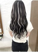羽エクステ×コントラストハイライト