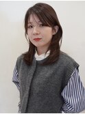 顔周りレイヤーカット/トリートメント