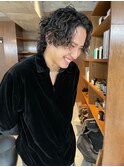 センターパート×大人のツイストスパイラル