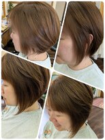 クリア 美容室&nbsp;アシンメトリー☆前下がりボブ