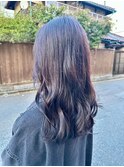 30代40代☆スモーキーカラー☆大人可愛いゆるふわウェーブロング