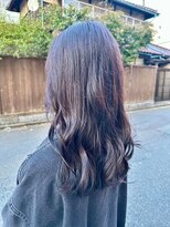 美容室ヒラトヤ 仙北店 30代40代☆スモーキーカラー☆大人可愛いゆるふわウェーブロング