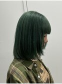 最近流行りのグリーンカラー！