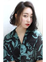 ロゼ 茨木(Rose)&nbsp;【ROSE】ボブ＿黒髪＿インナーカラー＿ポイントカラー