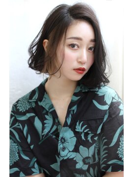 ロゼ 茨木(Rose) 【ROSE】ボブ＿黒髪＿インナーカラー＿ポイントカラー