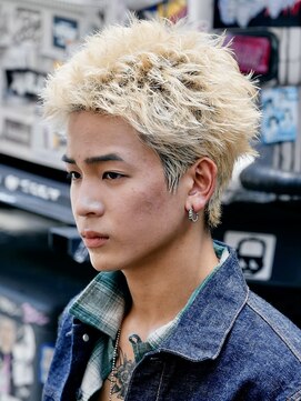 テクネ 天神大名(techne) 天神大名スパイキーショートツイストスパイラルパーマフェード