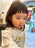 キッズカット◎女の子くびれボブ◎キュート前髪パッツン◎本厚木