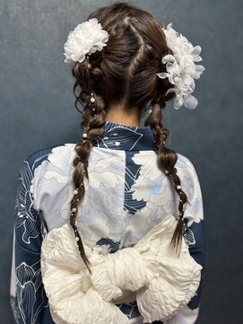 ティアラ 栄(TIARA) 名古屋★栄/浴衣編み込みツインヘア◎ヘアセット