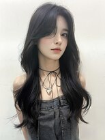 ミレバイジェニー (mirae by geny)&nbsp;レイヤーカット　韓国ヘア　暗めカラー