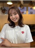 レイヤーカット/くびれヘア/ココアブラウン/レイヤー