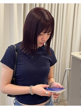 ロンド ヘアー(Rondo. Hair) ミディアムボブ＋ラベンダーブラウン