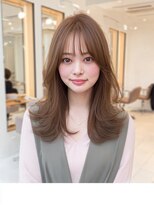 ダル 渋谷/表参道(DAL.)&nbsp;ヘーゼルブラウンショコラ顔周り大人クビレレイヤー美髪