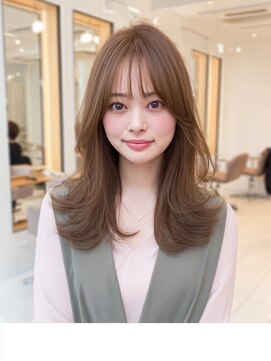 ダル 渋谷/表参道(DAL.) ヘーゼルブラウンショコラ顔周り大人クビレレイヤー美髪