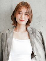 ニューヨークニューヨーク 守口店(NYNY)&nbsp;外ハネボブ×オレンジベージュカラー