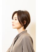 【満足度No.1＊感動イノアカラー】白髪ぼかし×大人ショート十三