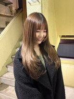 ローレンアオ(LOREN AO)&nbsp;イメチェン/ピンクベージュ/アンブレラカラー/前髪/矢場町