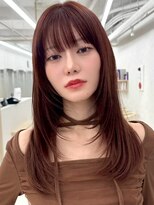 ロエ 元町店(Loe)&nbsp;元町レイヤーカット韓国ダブルカラー顔周り前髪カットボブ