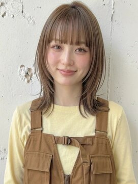 カバーヘア ブリス 戸田公園西口店(COVER HAIR bliss) コーラルベージュブリーチなしクラゲウルフA13戸田公園10代20代