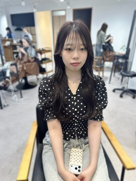 ネオリーブ クーロ(Neolive curro) 韓国風ロングレイヤー×ラベンダーピンク