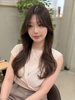 クリーム 町田(Cream) 韓国風くびれロング☆顔周りレイヤーと透明感ショコラグレージュ