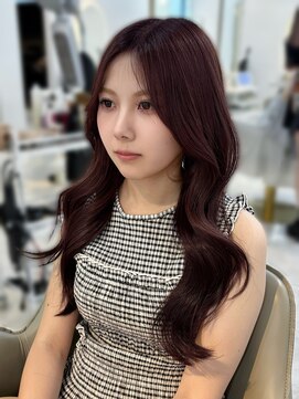 マリアバイアフロート(Maria by AFLOAT) 韓国ワンホンヘア　レイヤーカット　ラベンダーブラウン