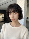 小顔ボブパーマショートボブレイヤーボブフレンチボブパ ーマ