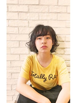 ロディーナ 大口 新子安(rodina) 【春夏オススメなスタイル】元気な外ハネボブ×暗め/フレッシュ