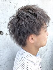 men'sシルバーアッシュウェーブstyle【レーヴ】