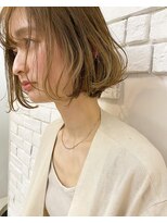 エフ ヘアーアンドリラクゼーション(F. hair & relaxation)&nbsp;【F.】ミニボブハイトーンアッシュベージュ