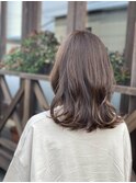 神辺/ミディアム/ミントアッシュ/ロブヘアー/大人可愛い
