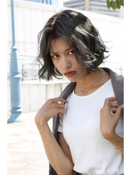 シエラ 心斎橋(CIERA.) CIERA.くすみブルー×ニュアンスウェーブ