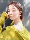 【NORA UMEDA 高木】切りっぱなしボブショート×2Way流し前髪