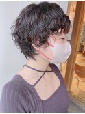 【morio原宿】ショートマッシュ くるくるパーマ 外国人風
