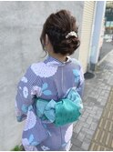 浴衣 着付け ヘアアレンジ