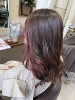 コア フィール ア デイ(COIFFURE A DAY) 《見附　今町》M3D インナーカラーピンク