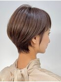 30代40代大人女性/前髪ありショートボブ/ショートヘア/髪質改善